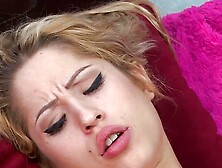 Hot model Goldie Glock takes on fuck machine and vibrator moaning in pleasure