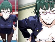 Jujutsu Kaisen Anime - Maki Zenin (禅院真希) Humongous boobs咒術迴戰 Cartoon