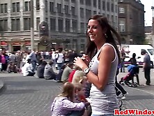 Skinny dutch prostitute pussypounded by tourist