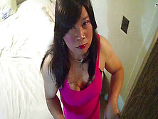 Asia In Steamy Pinkish Dress 2