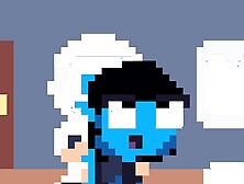 Alien Girl Gets Fucked In Bed By Masked LED Guy (Full Animation)