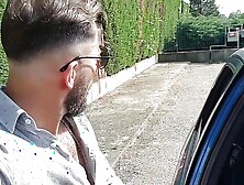 Tommy Drives And She Gives Him A Blowjob Then They Stop To Fuck