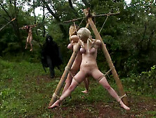 Iona Grace,  Rain Degre And Cherry Torn - The Dig: The Conclusion.  A Bdsm Horror Feature Film.  Out Door Bondage At Its Best