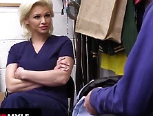 Blonde Nurse Gets Caught Shoplifting Medical Supplies - Shoplyfter (Charli Phoenix,  Mike Mancini)