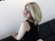 Tight 18yo german Blonde getting first time fucked in front of a camera