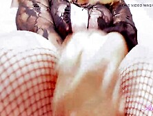 Hot breasty wife in high heels exposes her giant breasts