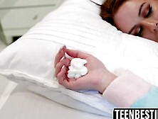 Zoe Parker and Daisy Stone pranked into brother's drilling