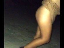 Public upskirt and pounded on the car