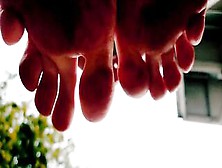 Trans Hunk's Large Obscene Feet Worship Solo