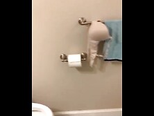 Another Sneaky Jizz on her White Pink 36C Bra