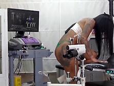 Dissolute gynecologist has a hidden camera in his office to record himself having sex with his patient Mariana Martix