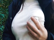 Boobwalk: White Shirt And Coat Into Fall