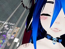 VR anime adult cartoon with a lovely girl riding your dick