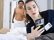 Latin hubby catches hotel maid for trying to steal his cell phone