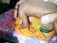 Alluring indian desi alluring aunty sex in yellow saree.  Indian saree sex.
