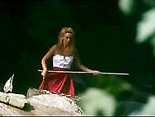 ENF Pilot Woman Has Clothes Ripped Off Gradually Whilst Flying