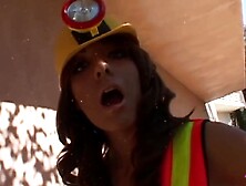 Assertive Woman in Nylons Brings Out All Tenants for Group-sex Booty Licking Experience with Her.