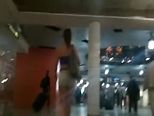 Spying on constricted body and great booty angel