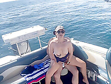 Girl In Bikini Fucks On Boat In Public And Gets Creampied