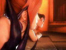 Horny Rough monster fucking with teen 3D futa