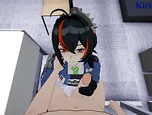 Zhu Yuan and I have intense sex in the office.  - Zenless Zone Zero POINT OF VIEW Anime