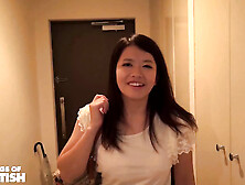 Three Guys Spoil a Japanese Girl with Various Toys and Lick Her