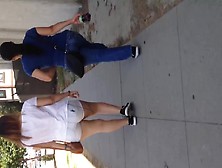 Two Fat Mexican Booty Walking