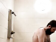 Daddy Having Public Shower Fun