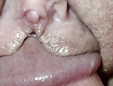 Close-Up: Wet Pussy And Lots Of Cum After Fucking