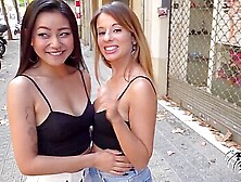 Ass To Pussy Threesome And Outdoor Blowjob By Horny Girls - Rae Lil Black