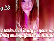 Advent Femdom Calendar - a different task each day! CEI,  CBT,  SPH,  sissification,  slave training