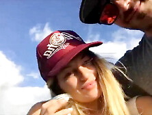 SinsLife - Creampie on the beach in full view!