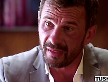 Tushy: Anal-loving Lily shows off her skills in an interview on PornHD