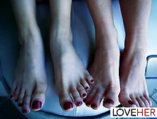 JOI Foot Tease With Katrina Colt and Alexia Anders