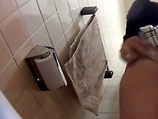 Golden Shower Fetish - Peeing Girlfriend Surprise in Bathroom Stall