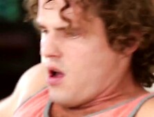 Big Dick Threesome - Three Hunks Pound Hardcore Latino Girl Gina Valentia