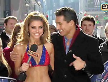 Maria Menounos Bikini Bare In Times Square