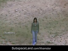 Brunette Slut Bound And Fucked In The Valley Of The Desert