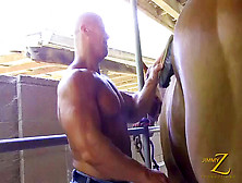 Pec Flex,  Gay Muscle Hunk,  Gay Bicep Worship