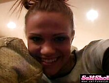 Addison slutty solo teen fingers her pussy