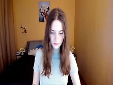 Busty Petite Skinny Teen Babe Webcam Solo Tease