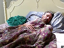 Hispanic 18 yo Vanessa Sky spends quality time on stepdads long