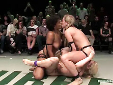 Hollie Stevens, Dia Zerva And Bella Rossi In Live Tag Team League The Piratess(0-1) Vs Team Ice (0-1