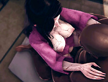 Bootylicious hottie Nezuko gets it on with a big black cock