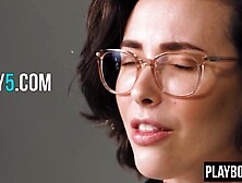 Hot brunette hair Casey Calvert talks about masturbation and does it