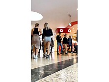 Blonde Voyeur Girl at the mall