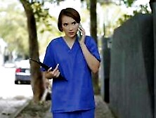 stepsister fucking her stepbrother to help him relax