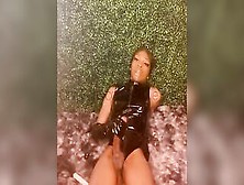 Goddess Leather Jizz Flow-Full Vid On Onlyfans