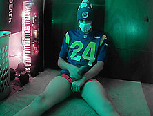 Sporty Femboy Strips And Plays With Himself