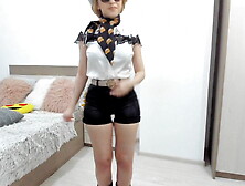 Curvy hips blonde cow whore live